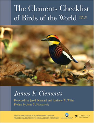 The Clements Checklist of Birds of the World under Ecology in The Books Store