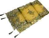 Embroidered Crepe Table Runner 16x 59