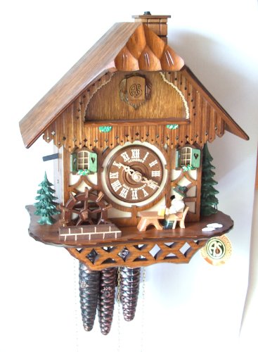 Schneider Black Forest 11 Inch Musical Beer Drinker Cuckoo Clock