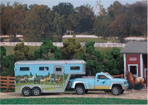 Childrens Toyshop  Toys : Pick Up Truck and Gooseneck Trailer