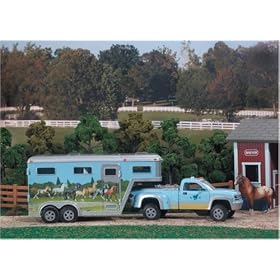 Stablemates Pick-Up Truck and Gooseneck Trailer by Breyer