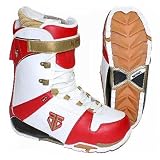 Nitro Select EERO Snowboard Boots White/Gold/Red Men's 27.5 (US Size 9.5)