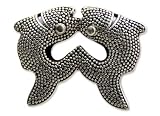 Sterling silver brooch, 'Pisces'