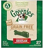 GREENIES Grain Free Dental Chews Regular Treats for Dogs - 27 oz.