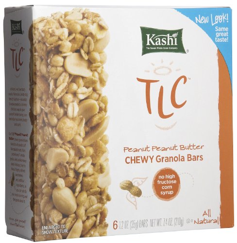 Kashi TLC Chewy Granola Bars, Peanut Butter, 6 ct