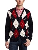 Fred Perry Mens Argyle Cardigan