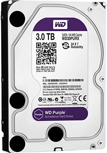 Dvrunlimited WD30PURX - 3TB Purple Surveillance OEM Internal Hard Drive