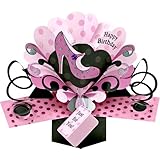 1 X Pop Up Pink Shoe Birthday Card