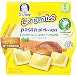 Gerber Graduates Pasta Pick-Ups Ravioli, Chicken and Carrot, 8 Count, 6 Oz