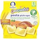 Gerber Graduates Pasta Pick-Ups Ravioli, Chicken and Carrot, 8 Count, 6 Oz
