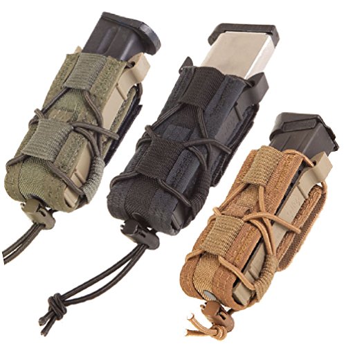 High Speed Gear Belt Mounted Pistol TACO Single Mag Pouch, Made in the USA