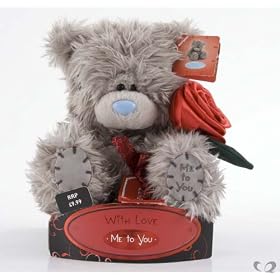 Me To You Valentine Tatty Teddy Bear 15cm Rose with Ribbon