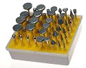 50pc DIAMOND BURR SET- Ceramics Tile Glass Lapidary for ROTARY TOOLS