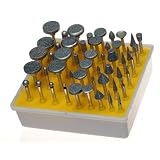 50pcDIAMONDBURRSET-CeramicsTileGlassLapidaryforROTARYTOOLS