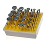 50pc DIAMOND BURR SET- Ceramics Tile Glass Lapidary for ROTARY TOOLS