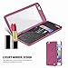 iPhone6 Plus Case , FLOVEME [Hidden Mirror Series] Cards Holder and Kickstand Back Cover for Apple iPhone6 Plus 5.5 inch - Rose Red