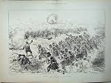 1882 WAR STORMING TRENCHES TEL-EL-KEBIR EGYPT KILTS MEN