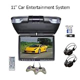 Buy Car 11 Entertainment System, 12 Flip Down TFT Monitor with Built-in DVD player and Games.... 