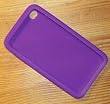 Touch 4th Gen Purple Skin case + car charger + wall charger + screen protector+gray sock.