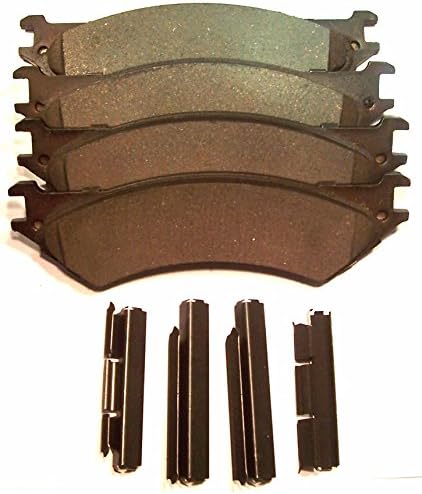 Graphite Ceramic D802.21 Police Formula (Rear) Disc Brake Pad Set (4 Pads) with Hardware