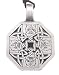 Celtic Owl Uath Hawthorn Pewter Pendant Necklace