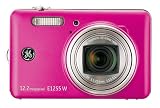 GE 1255W-PK 12MP Digital Camera with 5X Optical Zoom and 3.0-Inch LCD Screen with Auto Brightness (Pink)