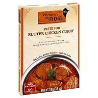 Kitchens of India Paste for Butter Chicken Curry, 3.5-Ounce Boxes (Pack of 6)