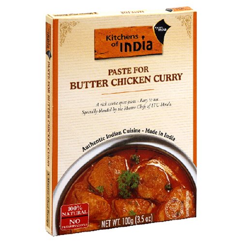 Kitchens Of India Curry Paste For Butter Chck Curry, 3.5-Ounce Boxes (Pack of 6)