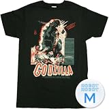 ゴジラ フランス版 黒Tee／Godzilla French T-Shirt Sheer フレンチ モンスター 怪獣 映画Tシャツ M【並行輸入】
