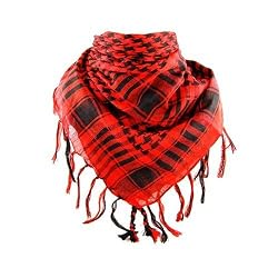 Trendy Premium Houndstooth Check Soft Scarf (Red)