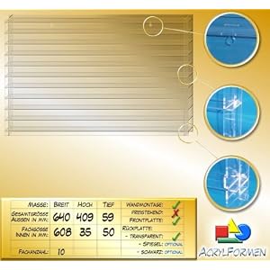 Setzkasten für Modelleisenbahn Spur Z aus Acrylglas SL022 Rückwand Spiegel