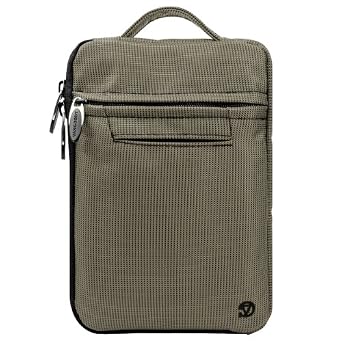 SumacLife Silver Grey Premium Hydei Edition Hydei Edition Protective Nylon Sleeve Carrying Case with Handle for Samsung GALAXY Tab 7.0 Plus Android 3.2 Honeycomb 7-inch Tablet