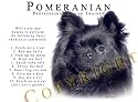 Pomeranian BLACK "Human Trainer" Mouse Pad Dog Mousepad