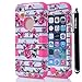 Mybase-Elegant Flowers 3in1 Hybrid High Impact Bumper Hard Back Case Cover Fit For Apple iPhone 5c 5C