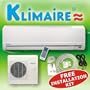 Klimaire 24000 Btu 13 Seer Mini Split Ductless A/c Air Conditioner & Heat Pump 220v with Free Installation Kit