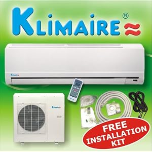Klimaire 24000 btuh 13 SEER mini split ductless a/c air conditioner & heat pump 220V / 60Hz with free installation kit