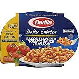 Barilla Italian Entrees, Bacon Flavored Tomato Sauce and Macaroni, 9 Ounce