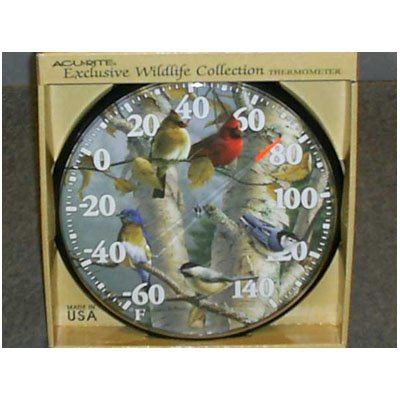 Accurite Songbirds Thermometer Exclusive Wildlife Collection Durable And Attractive Thermometers New reviews