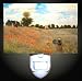 Poppy Field by Monet Decorative Night Light