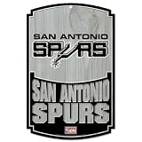 San Antonio Spurs Vintage 11x17 Wood Sign