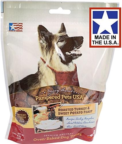 Pampered Pet Treats 1 Pouch Roasted Turkey & Sweet Potato Feast All Natural Oven Baked Dog Treats