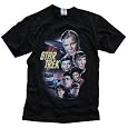 Star Trek USS Enterprise Original Series Crew James T Kirk, Spock, Bones, Uhura & Chekov T-Shirt M