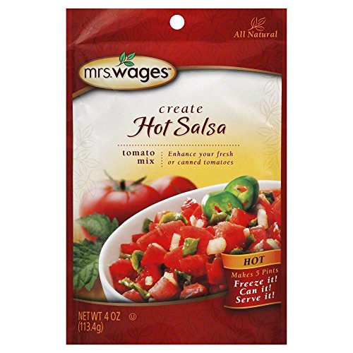Mrs. Wages Salsa Mix Hot 4.0 OZ(Pack of 6)