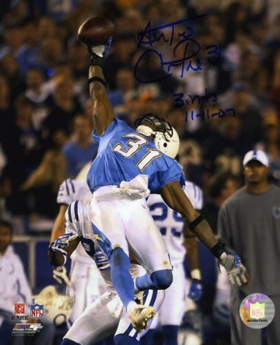 Antonio Cromartie Autographed Photograph | Details: San Diego Chargers, 8x10, 2 Inscriptions