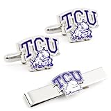 NCAA Texas Christian Horned Frogs Cufflinks and Tie Bar Gift Set