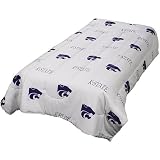 Kansas State Wildcats Full Comforter Rotary Print White from College Covers