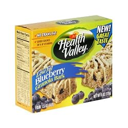 Health Valley Blueberry Granola Bars, 6-Count 6.1-Ounce Boxes (Pack of 6)