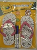 Crayola Color Me Flip Flops Color: Pink Size: Medium 11/12