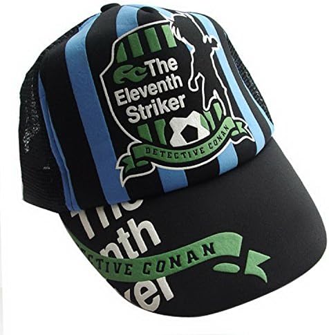 PYC097 Detective Conan Anime Conan Logo Striped Cap