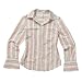 Magic Tribe Bluse Frauen, weiß/orange/sand